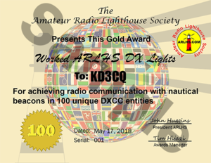 ARLHS Certificate Gold DXCC